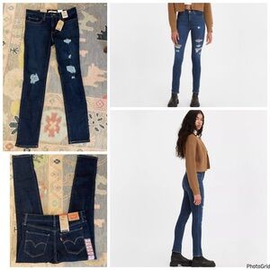 Levi’s shaping skinny distressed jeans